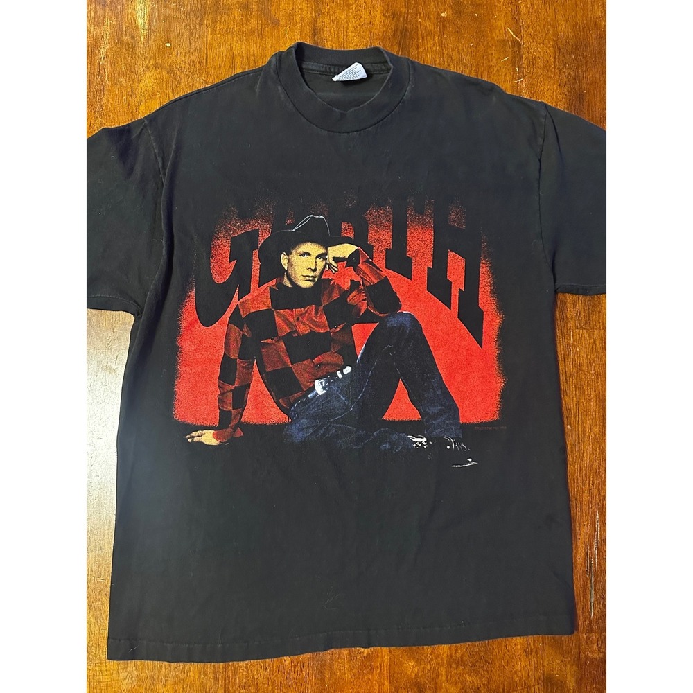Vintage 1993 Garth Brooks World Tour T-Shirt Hanes Beefy-T Made in USA Large